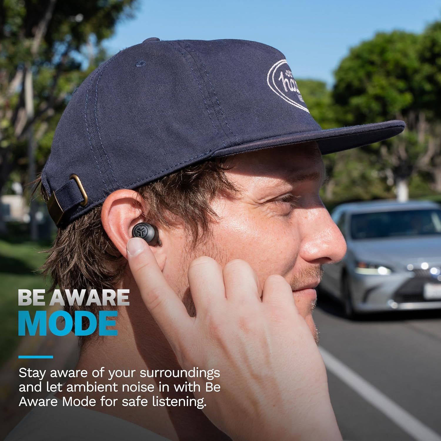 JLab Go Air Pop+ True Wireless Earbuds, in Ear Headphones, Bluetooth Earphones, 35H Playtime Ear Buds, Bluetooth Earbuds with Microphone, USB-C Charging Case, Dual Connect, EQ3 Sound, Black - Image 6